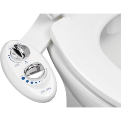 PRISMI Luxe Bidet Neo 120 - Self-Cleaning Nozzle, Fresh Water Non-Electric Bidet Attachment for Toilet Seat, Adjustable Water Pressure, Rear Wash