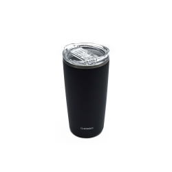 CUCKOO Cvb-D50Sb 16.9OZ Sliding Sip Tumbler, Stainless Steel Travel Mug, Double Wall Vacuum Insulation (Black)