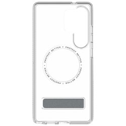 ZAGG Crystal Palace Snap Fitted Hard Shell Case with MagSafe & Kickstand for Galaxy S25 Ultra - Clear