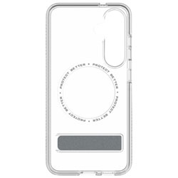ZAGG Crystal Palace Snap Fitted Hard Shell Case with MagSafe & Kickstand for Galaxy S25 - Clear