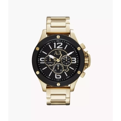 ARMANI EXCHANGE Chronograph Gold-Tone Steel Watch In Multicolor