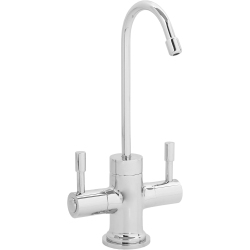 WESTBRASS D2051-26 Contemporary Two Handle Instant Hot/cold Water Dispenser Faucet, Polished Chrome