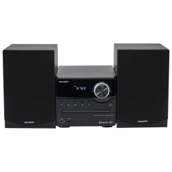 SHARP Refurbished (Good) - Xl-B512 Micro Bluetooth CD-Player Speaker System - In Black