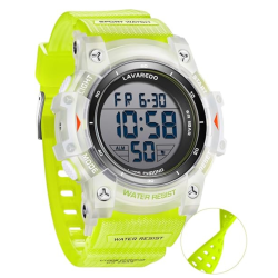 MEHIAZ Watches for Men Digital Sport Outdoor Mens Watches 5Atm Waterproof Large Numbers Men's Watch \w Resin Strap Military Led Backlight Montre Homme