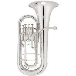 JUPITER Jep1005S 4-Valve Bb Euphonium With Case - Plated In Silver