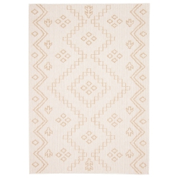 ALFRESCO DECOR Caral Taupe Polypropylene Rug 2'6" X 12'0