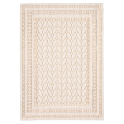 ALFRESCO DECOR Francesca Taupe Polypropylene Rug 2'6" X 12'0
