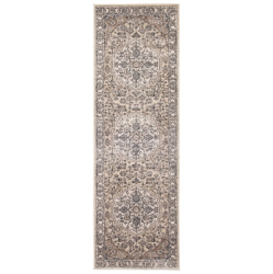 ALFRESCO DECOR Oregon Tabriz Grey/cream Polypropylene Rug 5'3" X 7'3