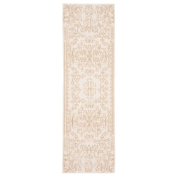ALFRESCO DECOR Umbra Taupe Polypropylene Rug 2'6" X 12'0