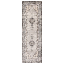 ALFRESCO DECOR Oregon Tabriz Grey/cream Polypropylene Rug 5'3" X 7'3
