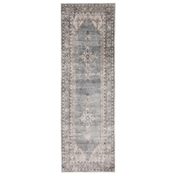 ALFRESCO DECOR Oregon Tabriz Grey/cream Polypropylene Rug 5'3" X 7'3