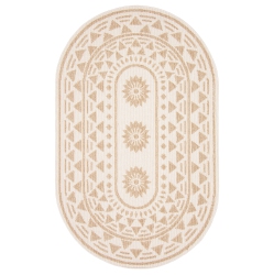 ALFRESCO DECOR Finley Taupe, Taupe Polypropylene Rug 6'3" X 6'3