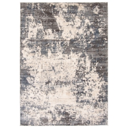 ALFRESCO DECOR Oregon Tabriz Grey/cream Polypropylene Rug 5'3" X 7'3