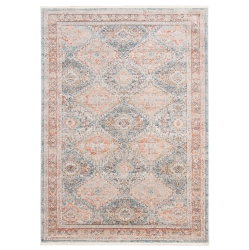 ALFRESCO DECOR Rhapsody Blue, Taupe Rug 3'11" X 5'11