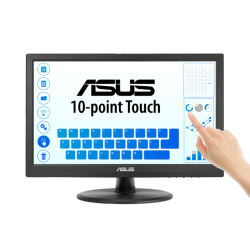 ASUS Vt169He 15.6" Full HD Touchscreen Monitor – 10-Point Capacitive Touch, Ips Panel, HDMI & VGA, Vesa Mountable, Eye Care Technology