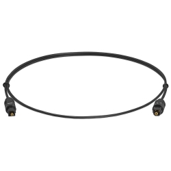 CMPLE - Optical Audio Cable 3 Ft Toslink Cable Slim Fiber Optic Cable Plated Slim Optical Cord Digital S/pdif Audio for Soundbar, Av Receivers, Tv