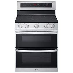 LG 30" 7.3 Cu. Ft. Double Oven 5-Element Freestanding Electric Range (LDEL7324SE) - Stainless Steel
