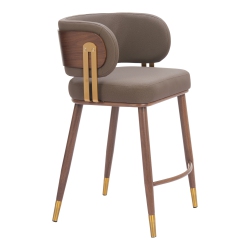 RUG BRANCH Brew Counter Stool & Walnut In Brown