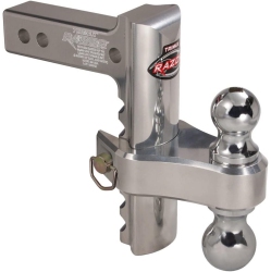 TRIMAX Trz8Al-Rp Razor Aluminum Adjustable Drop Hitch, Pin & Clip - 8