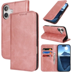 ZAMA Wallet Case for Iphone 16, Premium Pu Leather Flip Folio Case \w Card Slot, Stand Holder And Magnetic Closure Tpu Shockproof Interior Protective
