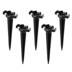 NORTHLIGHT Universal Outdoor Christmas Light Stakes - 5" - - Pack Of 100 In Black