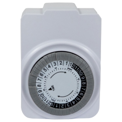 NORTHLIGHT 24-Hour Electronic Mechanical Countdown Timer - 3.5" - In White