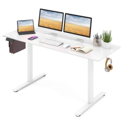 COSTWAY 63 X 24 Inch Sit Stand Desk Height Adjustable Electric Standing Desk