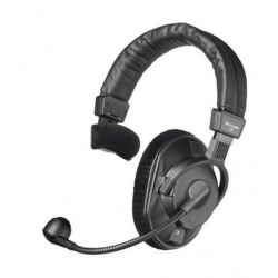 BEYERDYNAMIC Dt-280-Mkii-200/250 Lightweight Single-Ear Headset With Hypercardioid Gooseneck Microphone, 250 Ohms