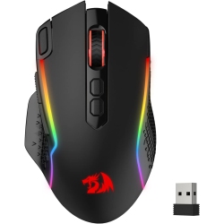 REDRAGON M810 Pro Wireless Gaming Mouse, 10000 Dpi Wired/wireless Mouse W/rapid Fire Key, 8 Macro Buttons, 45-Hour Durable Power Capacity And RGB