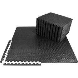 CAPHAUS Eva Foam Floor Tiles, 24 Inch X 24 Inch X ¾” Extra Thick Puzzle Exercise Mat, Interlocking Foam Gym Mats for Home And Gym Equipment (96
