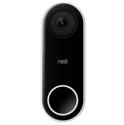 GOOGLE Nest Doorbell (Wired) - Formerly Nest Hello - Video Doorbell \w 24/7 Streaming - Smart Doorbell Camera for Home \w HDr Video, HD Talk And