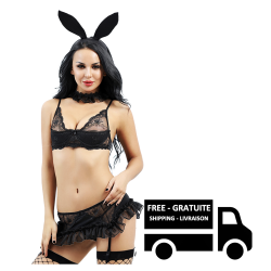 STIMULA LIFESTYLE Lingerie - Sexy Women's Nightgown Sleepwear Sexy Bunny S/m In Multicolor
