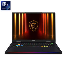 MSI Raider 18 HX 18" Gaming Laptop - Core Black (Intel Core Ultra9-285HX/64GB RAM/4TB (2x2TB) SSD/RTX 5080)