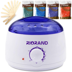 RIORAND Wax Warmer Hair Removal Kit With Hard Wax Beans And Wax Applicator Sticks