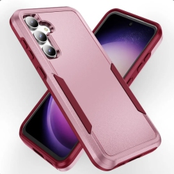 CC Topsave Matt Polish PC+Tpu 2 In 1 Slim Lightweight Shockproof, Rugged, Protective Armor Case for Samsung Galaxy S25 6.2-Inch In Pink