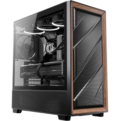 ANTEC Flux, 5 X Pwm Fans Included, Up to 9 Fans Simultaneously, Type-C, Iron Mesh Panels & Wood Frame