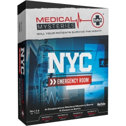 BUFFALO Games Medical Mysteries: Nyc Emergency Room | Cooperative Mystery Board Game | Ages 14+ | 1-4 Players