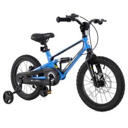 COSTWAY 16 Inch Children Bicycle With Training Wheels & Double Disc Brakes Adjustable Seat Magnesium Alloy