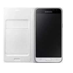 SAMSUNG Galaxy J1 2016 Flip Wallet Cover - In White