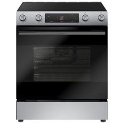 Bosch 100 Series 30" 5.8 Cu. Ft. True Convection Slide-In Electric Air Fry Range (HEF1050MC) - Stainless