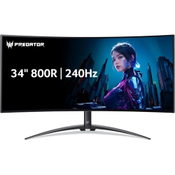 ACER - Predator 34" Oled Uwqhd 240Hz 0.03Ms Curved Amd Freesync Premium Gaming Monitor W/ 2 Years Warranty