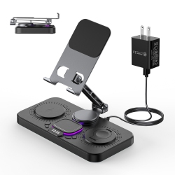 YOULIGHTS 6 In 1 Apple Charging Station for Multiple Devices, 30W Fast Wireless Charger Stand for Iphone 16/15/14/13/12/pro/max/xr/samsung Galaxy