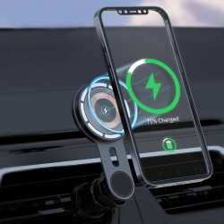 YOULIGHTS 15W Car Mount Charger, Magnetic Phone Holder for Car, Universal Car Wireless Charger Installed In Vent, Compatible \w Iphone 15 14 13 12 Pro