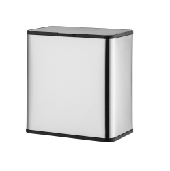 JIALLO 6L Slim Hanging Stainless Steel Kitchen Waste Trash Can for Cabinet Door Or Wall-Mounting In Satin Finish And Fingerprint-Proof. Always Clean