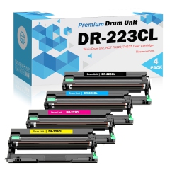 ULTMAX Ultra Toner® 4 Drums Compatible Dr-223 Drum Unit (Not Toner) Replacement for Brother Tn223 Tn227 Tn-223 Tn-227 Hl-L3210Cw Hl-L3230CDw