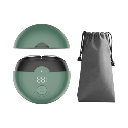 OKMI Portable Electric Razor Men, Waterproof Wet Dry Cordless Face Shaver, Rechargeable Grooming Beard Trimmer for Home Travel (Green)