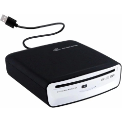 MYACUC External Car Universal CD Player Machine, Vehicle External USB CD Player for Car Android Navigation-Black