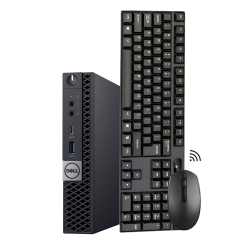 DELL Refurbished (Good) - Optiplex 7060 Tiny/mini/micro Desktop PC - Windows 11 Pro (I5-8500T / 16GB Ddr4 Ram / 256GB SSD / Wireless Keyboard)