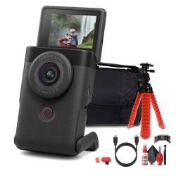 CANON Powershot V10 Content Creator Compact Vlogging Camera (Black) + More