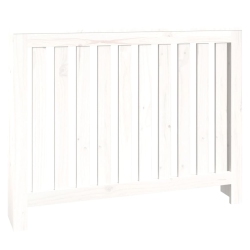 VIDAXL Radiator Cover 108.5X19X84 Cm Solid Wood Pine In White